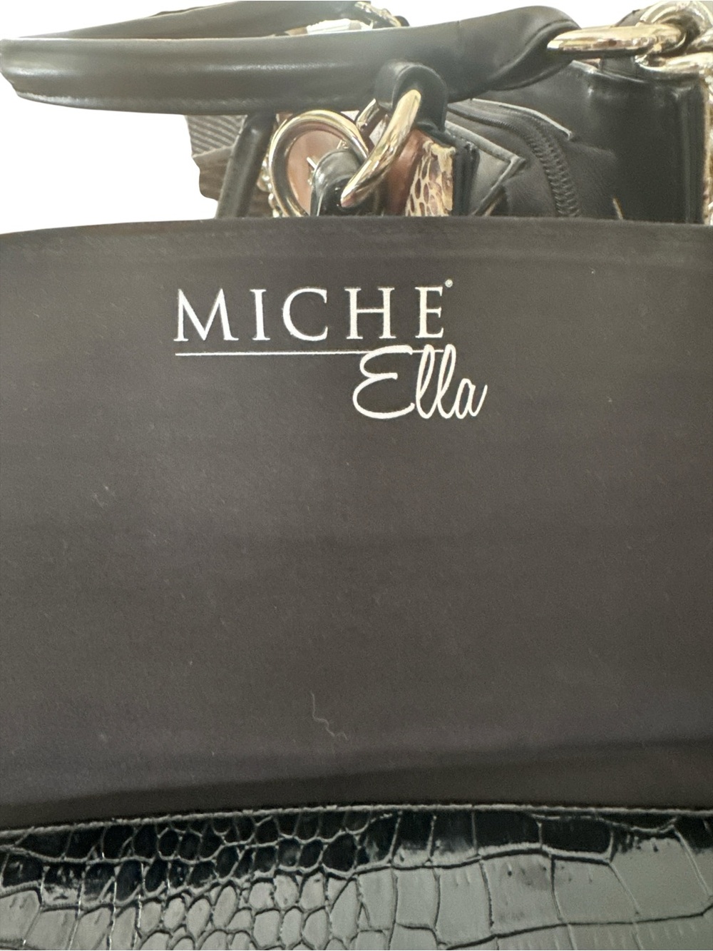 Y2K MICHE  Shoulder Bag with‎ Chain Handles 3 magnetic covers to make purses - Picture 7 of 9